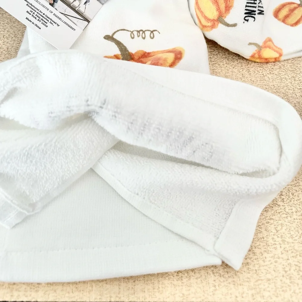 🆕Rae Dunn 2PK PUMPKIN EVERYTHING Kitchen Towels
